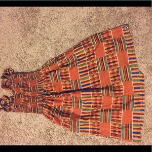 Kente print dress